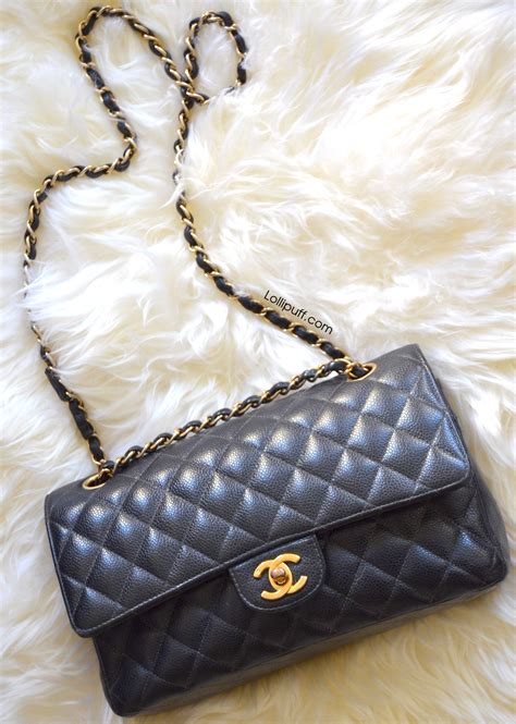 chanel medium caviar classic flap|Flap Bags .